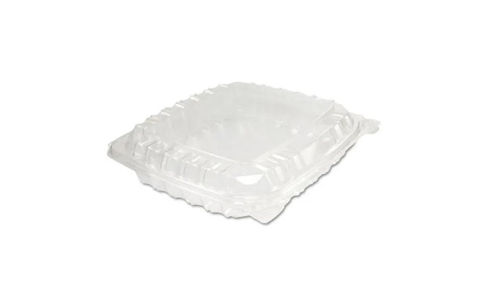 Dart C89pst1 8.31 In. X 8.31 In. X 2 In. Clearseal Hinged-lid Plastic Containers - Clear 250 Carton