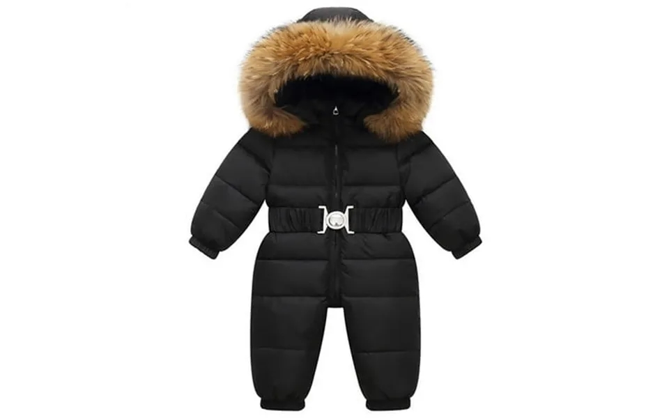 Darzheoy Baby Girls Boys Snowsuit Infant Winter Clothes Toddler Kids Winter Warm Hooded Down Jacket Coat Ski Bib Pants