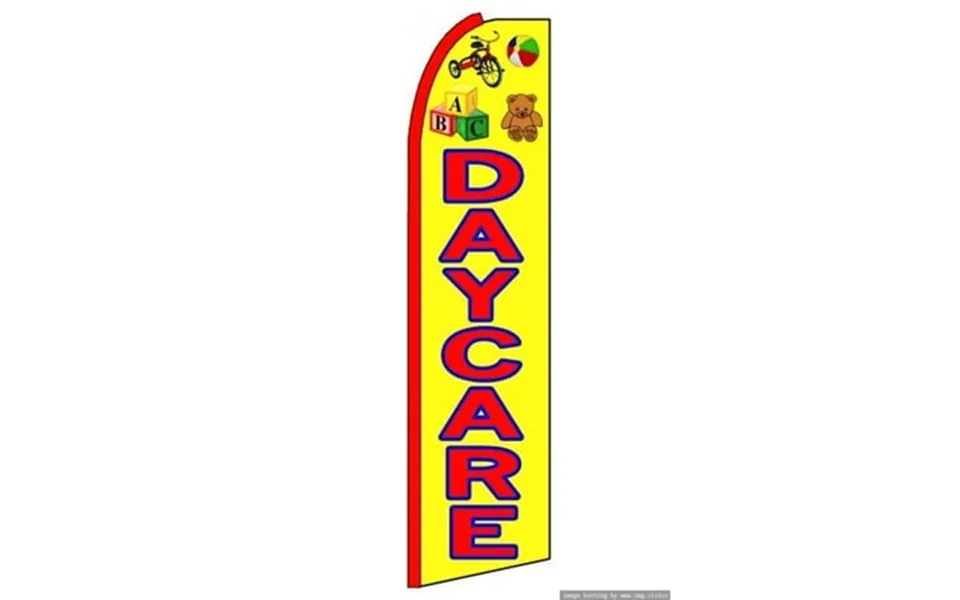 Daycare Swooper Flag With Pole Advertisement Business Flags Feather Flag