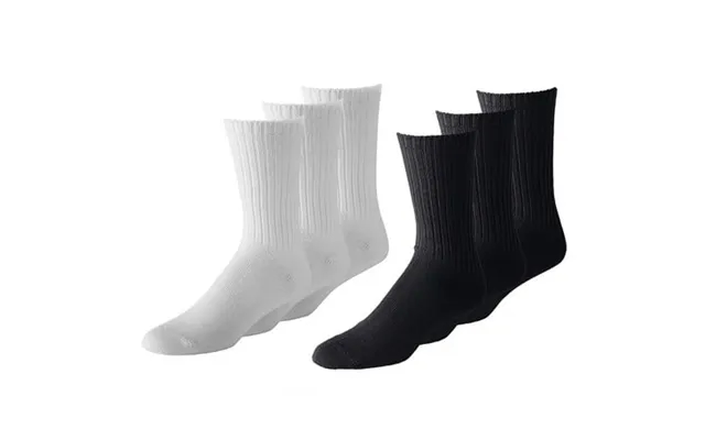 Daydana Athletic Crew Socks 144 Pack Size 6-12 Cotton Polyester Black White Grey product image