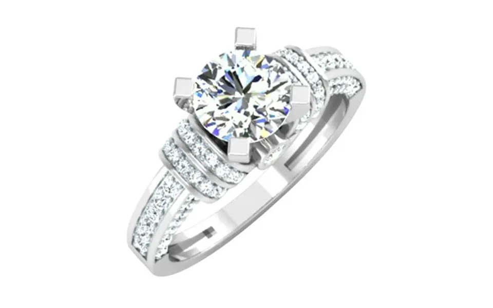 Dazzlingrock Collection Igi Certified Round Lab Grown White Diamond Elegant Solitaire Engagement Ring For Women 1