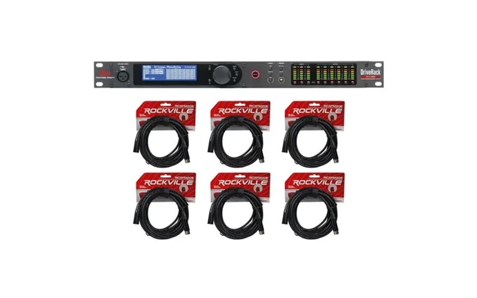 Dbx Venue360 Venu 360 Driverack 3x6 Pa Speaker Sound Processor System Xlr Cables