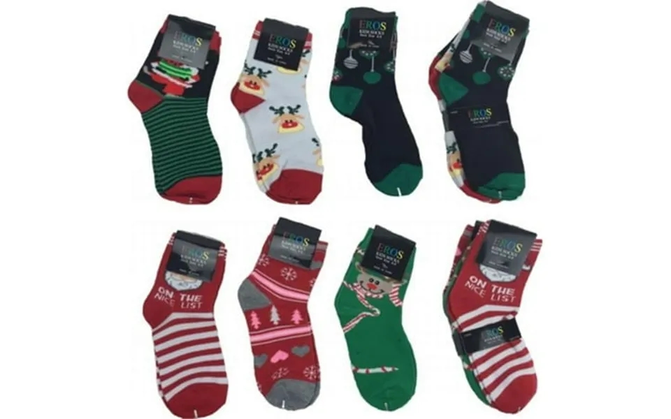Ddi 2123613 Christmas Crew Socks - Kids Size 2-4 Case Of 24
