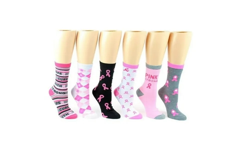 Ddi 2330729 Pink Breast Cancer Awareness Crew Socks - Size 9-11 Case Of 24