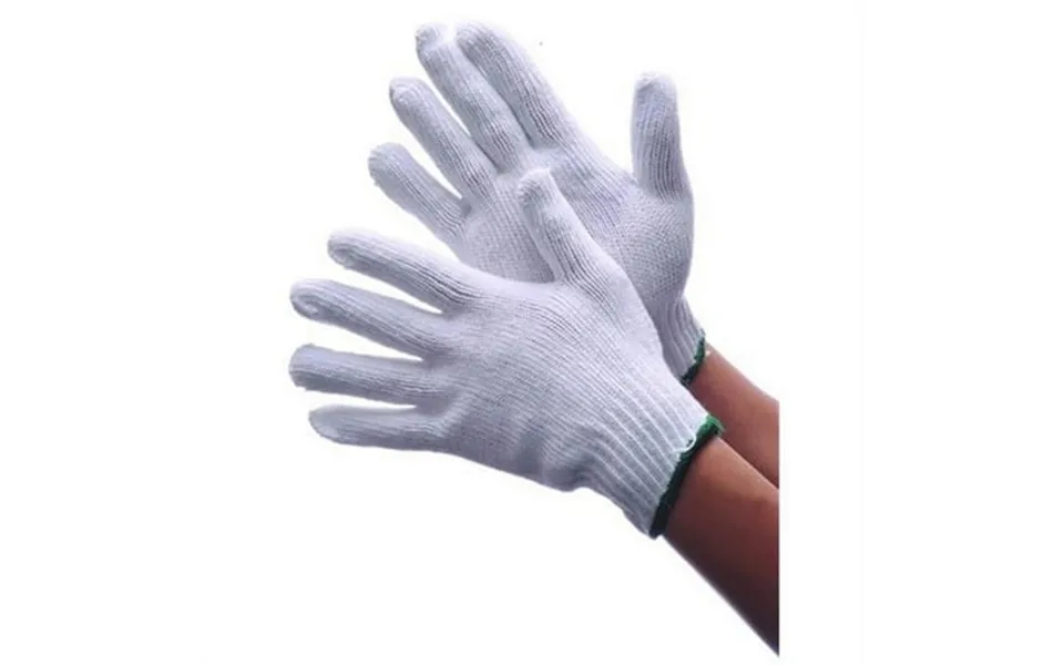 Ddi 573041 String Knit Gloves - White Medium 600 G Case Of 300