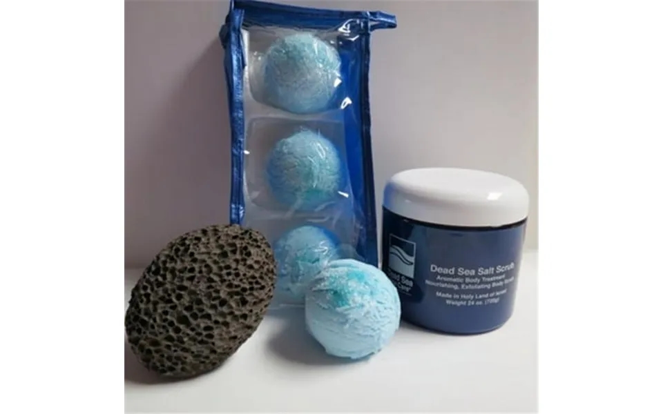 Dead Sea Spa Care Deadsea-bbtow04 3 Pack Ocean Waves Bubble Bath Truffles 24 Oz Ocean Therapy Dry Salt Scrub & Pumice St