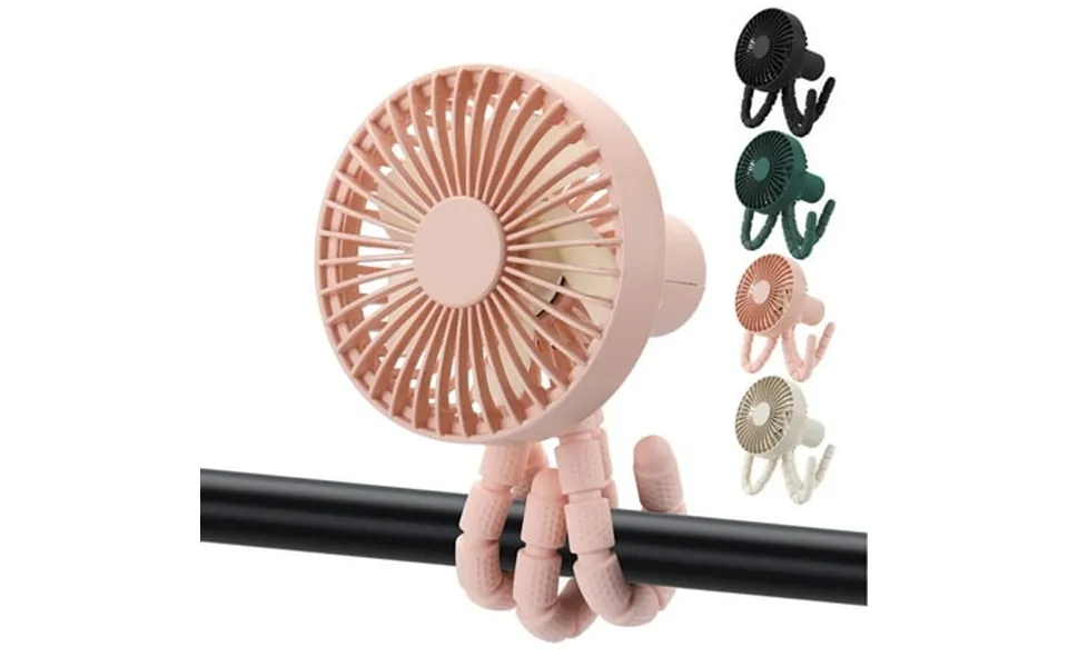 Deago Mini Handheld Personal Portable Fan Battery Powered Baby Stroller Fan Flexible Tripod Clip On Fan With 3 Speeds Fo