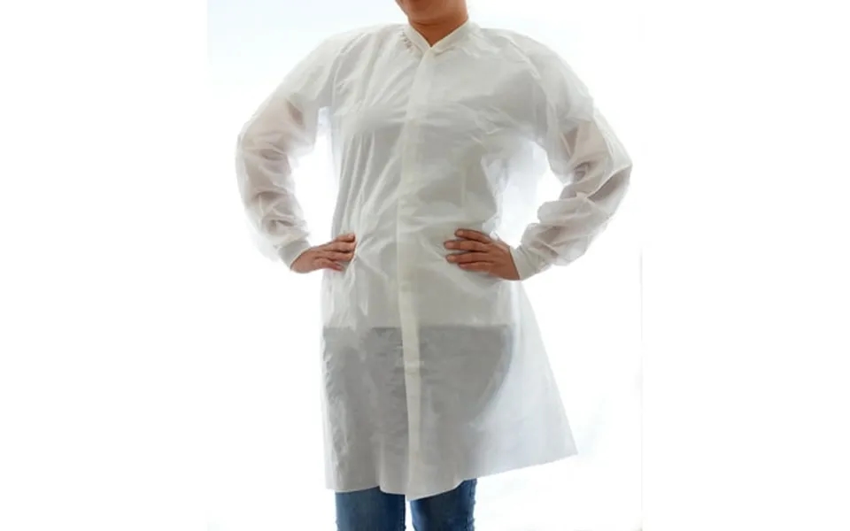 Dealmed Sms Disposable Lab Coats - White Medium Pack Of 10
