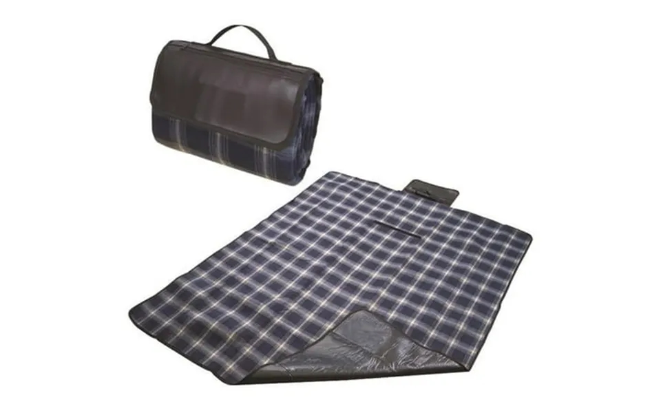 Debco B4255 Fleece Blanket - Navy Plaid With Koskin Pocket