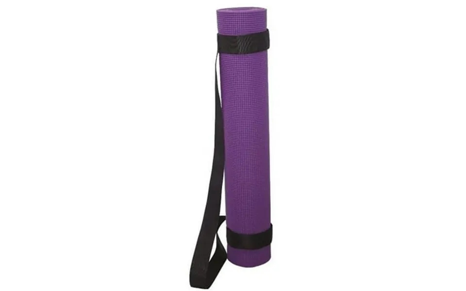 Debco Ym8704 Yoga Mat With Strap Purple Mat Black Strap
