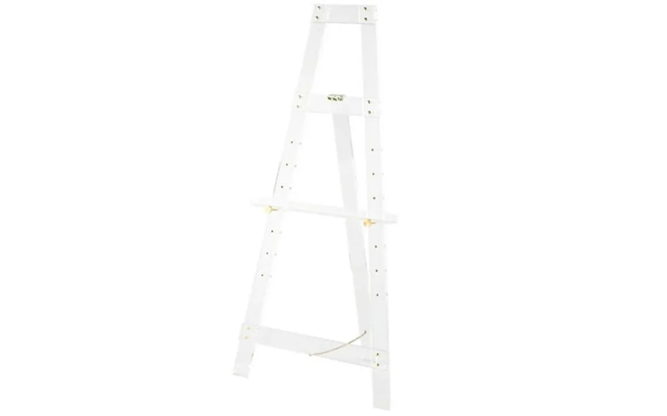 Decmode 24 X 57 Clear Acrylic Plastic Adjustable 7 Tier Easel With Gold Metal Hardware And Chain Support 1-piece