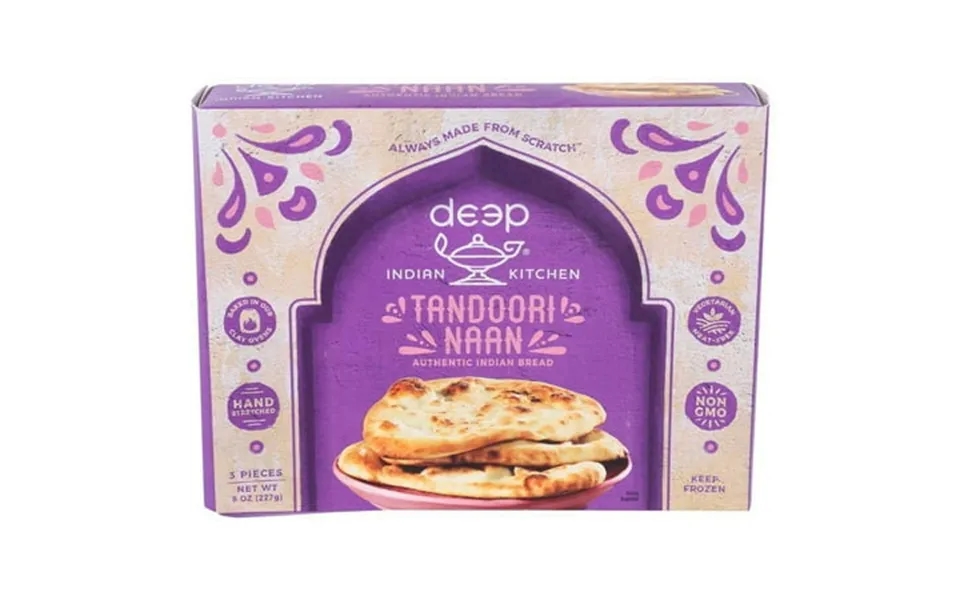 Deep Indian Kitchen Tandoori Naan Bread 8 Ounce -- 8 Per Case