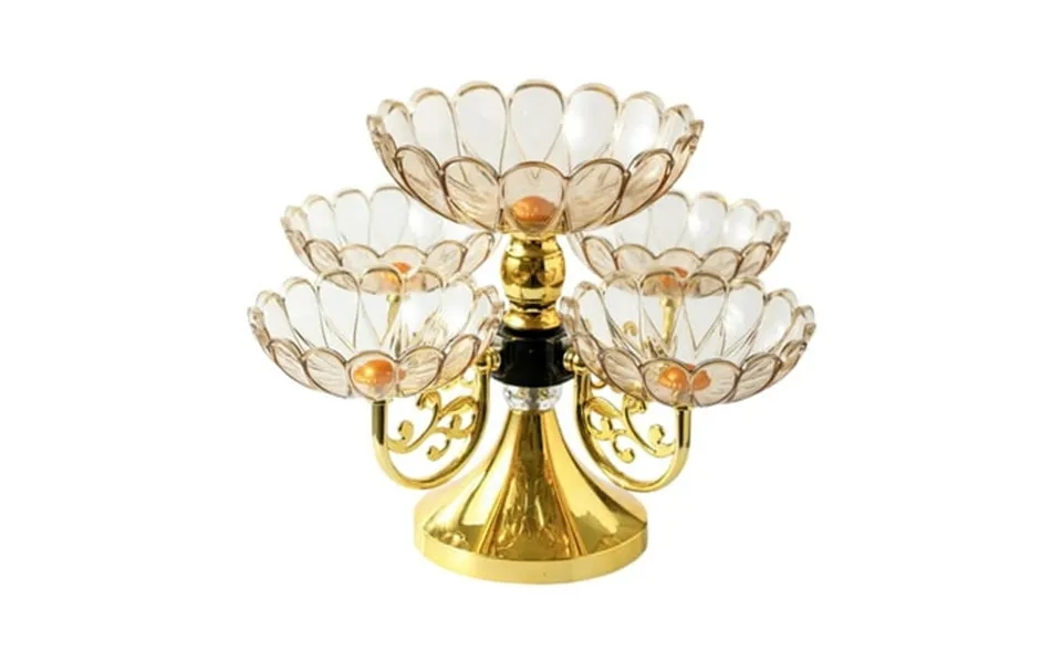 Deevoka Rotating Snack Serving Tray Dried Fruit Organizer Plate For Restaurant Party