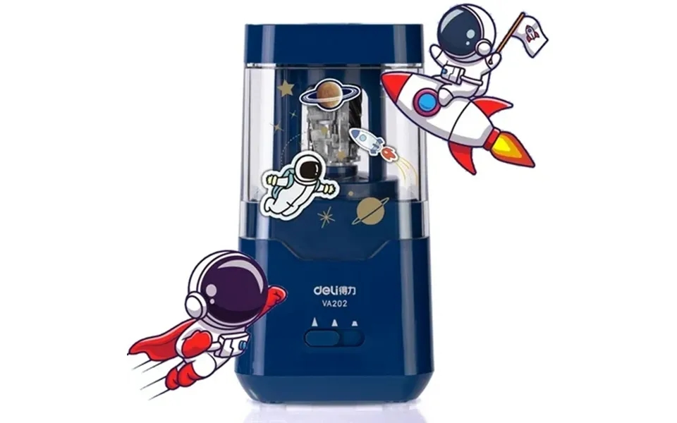 Deli Electric & Battery Pencil Sharpener Automatic With Adjustable Thickness Blue