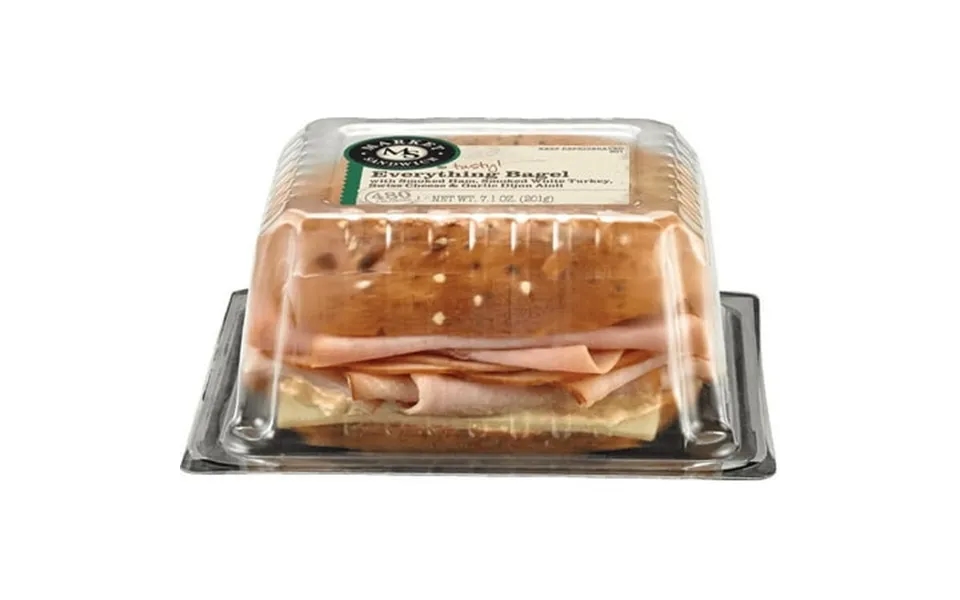 Deli Express Market Everything Bagel 7.1 Ounce -- 8 Per Case