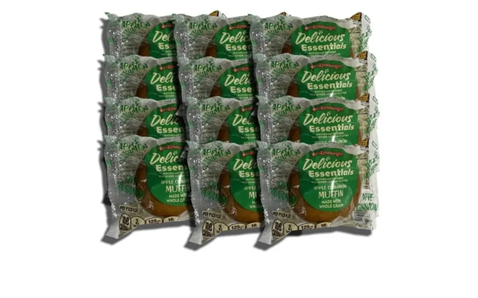 Delicious Essentials Apple Cinnamon Muffins Individually Wrapped Baked By Otis Spunkmeyer Value Pack Of 12