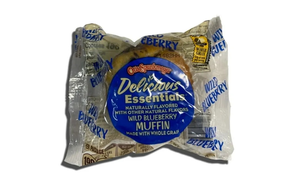 Delicious Essentials Wild Blueberry Muffins Individually Wrapped By Otis Spunkmeyer 2 Ounce Value Pack Of 12
