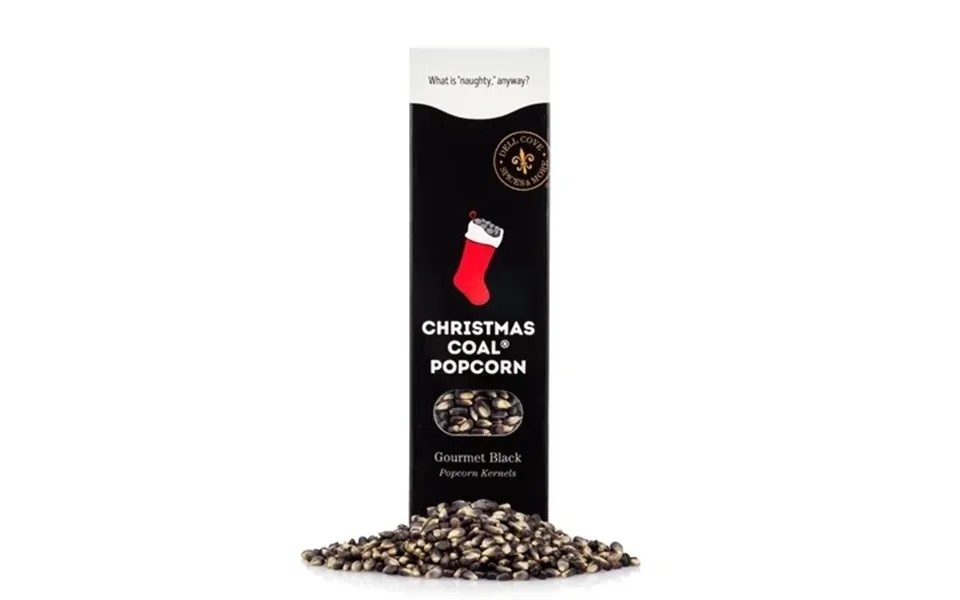 Dell Cove Spices Christmas Coal Popcorn Kernels - Unique Xmas Stocking Stuffer Gift & Christmas Snacks