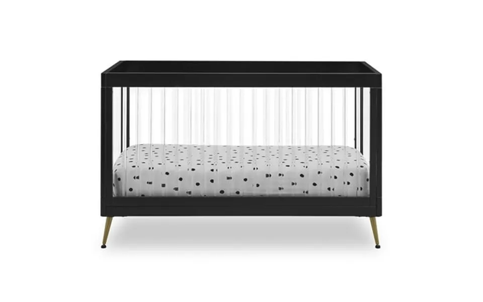 Delta Children Sloane 4-in-1 Acrylic Convertible Crib - Greenguard Gold Certified Black Bronze