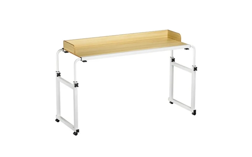 Demete Mobile Laptop Desk Cart With Wheels Adjustable Height Overbed Table 25