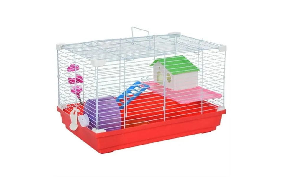 Demi Bonn 18.5 Large Hamster Cage Gerbil Cage With Exercise Wheel And Water Bottle For Syrian Gerbil 2 Tiers Small Anima