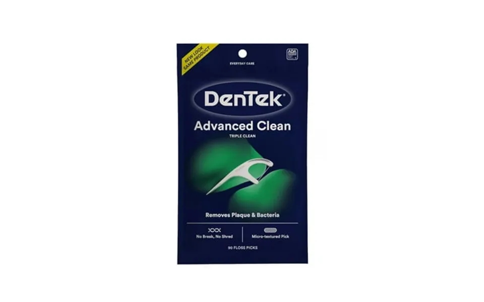 Dentek Triple Clean Floss Picks Mint 90 Count - Pack Of 2
