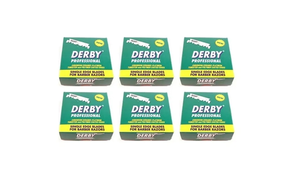 Derby Professional Platinum Single Edge Razor Blades 100 Count Pack Of 6