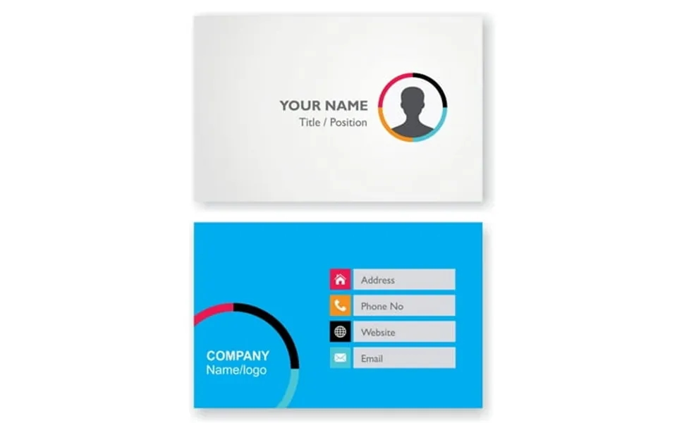 Design Your Own Personalized Business Card Custom Logo Employee Visiting Card- Front And Back