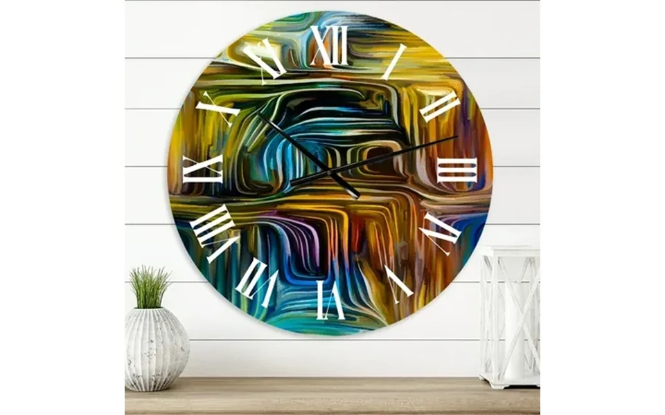 Designart Colour Fusion Iv Modern Wall Clock