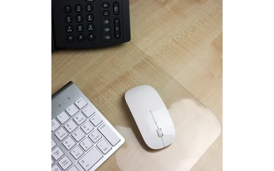 Desktex Pack Of 4 Crystal Clear Vinyl Rectangular Desk Pads - 17 X 22