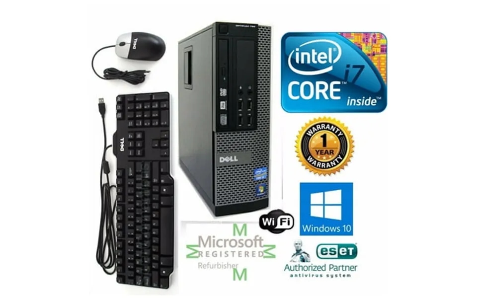 Desktop Computer Dell 990 Optiplex Sff Intel I7 2600 3.40g 16gb 500gb Ssd Windows 10 Hp 64 -used