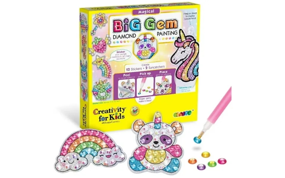 Diamond Art Kit For Kids - Gem Painting Arts & Crafts Kits For Ages 6-12 Gifts For 6 7 8 9 10 11 12 Year Old Boy & Girl