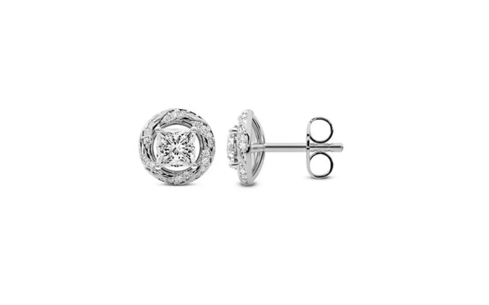 Diamond Stud Earring 10 Carat Igi Certified Princess Shape Lab Grown Diamond Stud 14k In White Gold Luxe Lab Diamond Stu