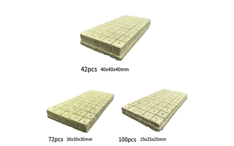 Diluopel 42 72 100 Pcs Grow Starter Cubes Grow Media Cloning -100pcs 25x25x25mm