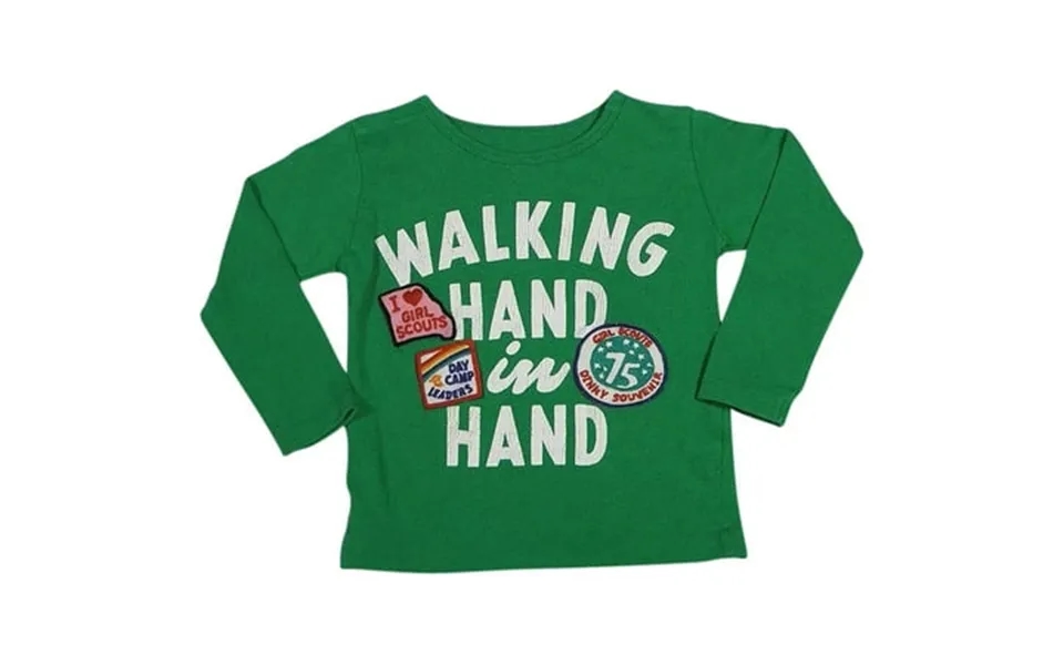 Dinky Souvenir By Gold Rush - Little Girls Long Sleeve Top 26215-5 Green