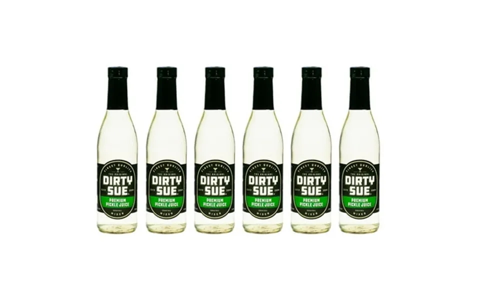 Dirty Sue Pickle Juice Cocktail Mixer 375 Ml Glass Bottle 6 Pack