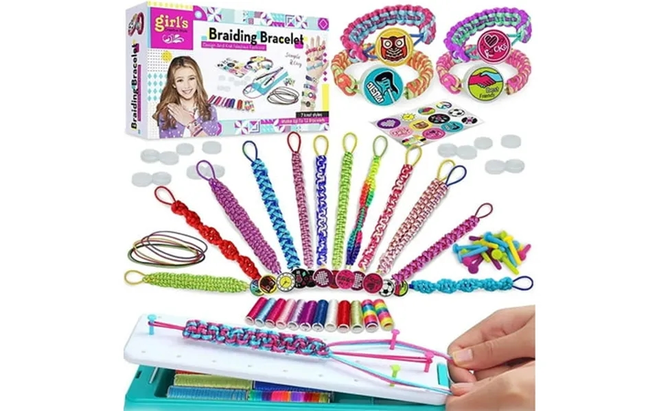 Disen Friendship Bracelets Making Kit For Girls Diy Craft Kit Toys For Girls 8-12 Years Old Kids Favored Birthday Christ