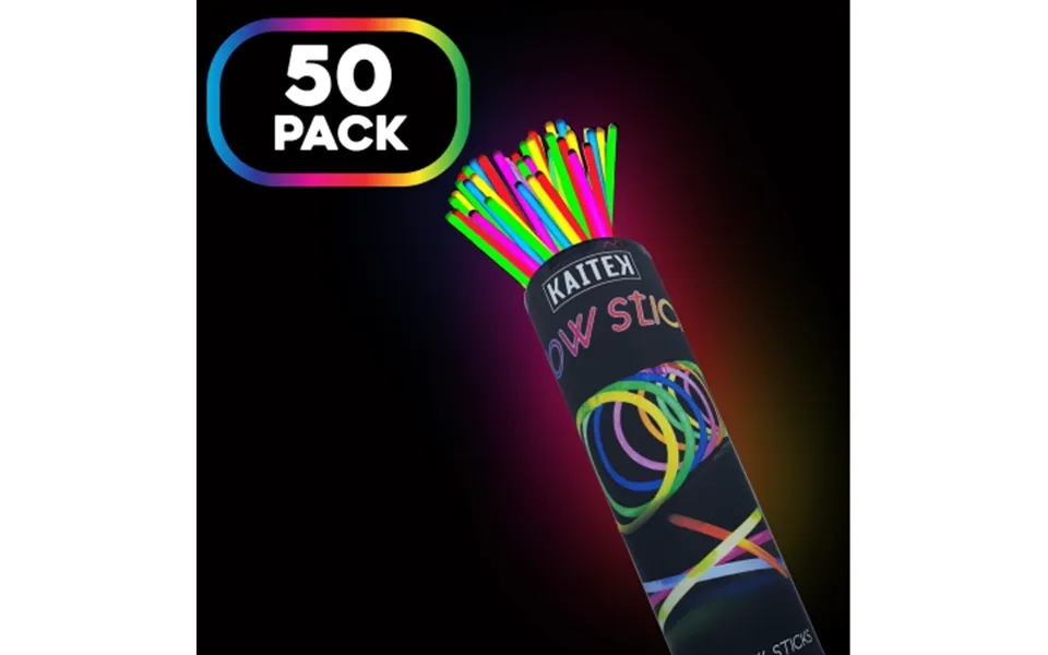 Disen Glow Stick Party Favors For Halloween Neon Theme Party Glow In The Dark Sticks Pack Of 50