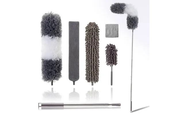 Disen Microfiber Duster Kit For High Ceiling 6pcs Extendable Dusters For Cleaning With 100 Extension Pole Long Microfibe product image