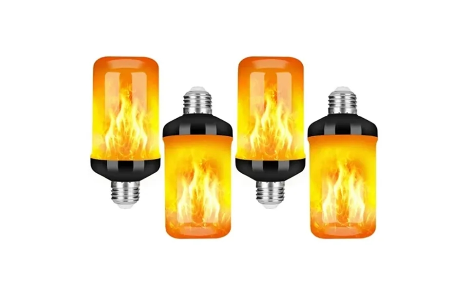 Disen Upgraded Led Flame Light Bulb 4 Modes Fire Flame Light Bulbs With Upside Down Effect E26 Base Flickering Light Bul