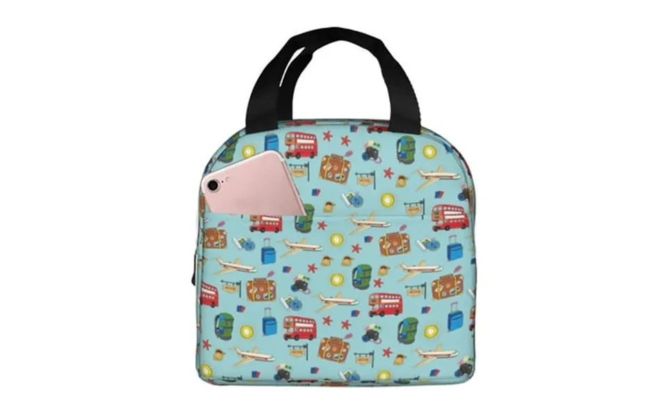 Disketp Travel1 Lunch Bag For Women Men Leakproof Thermal Cooler Sack Food Handbags Case High Capacity Fortravel Work Sc