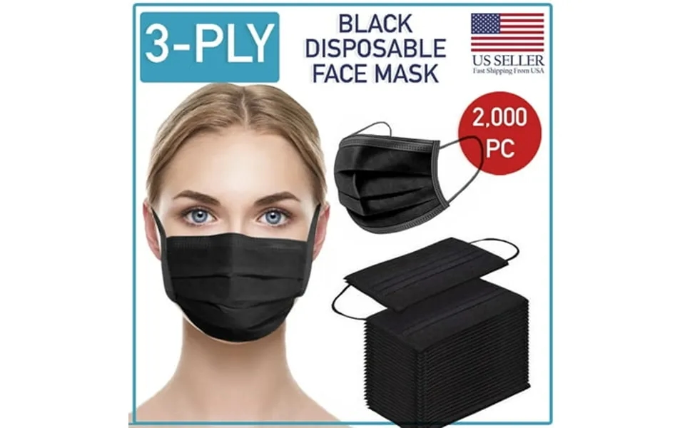 Disposable 3-ply Face Mask 2000 Pcs Medical Surgical Ear-loop Mouth Cover