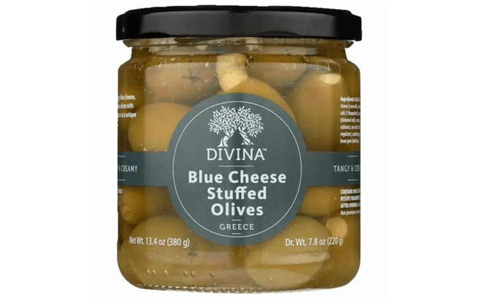 Divina Blue Cheese Stuffed Olives 7.8 Oz 6 Pack