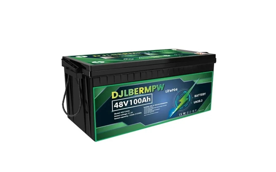Djlbermpw 48v 100ah Lifepo4 Lithium Battery 5120wh Built-in Smart 100a Bms 15000 Deep Cycles Grade-a Cells For Golf Cart