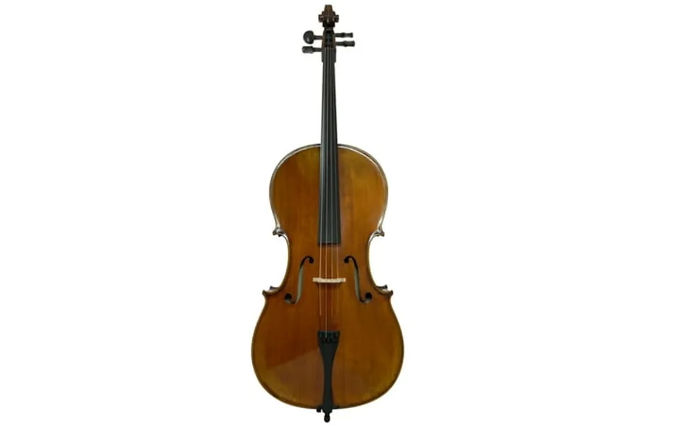 D’luca Flamed Cello Outfit With Ebony Fittings And Antique Finish 1 2 Size