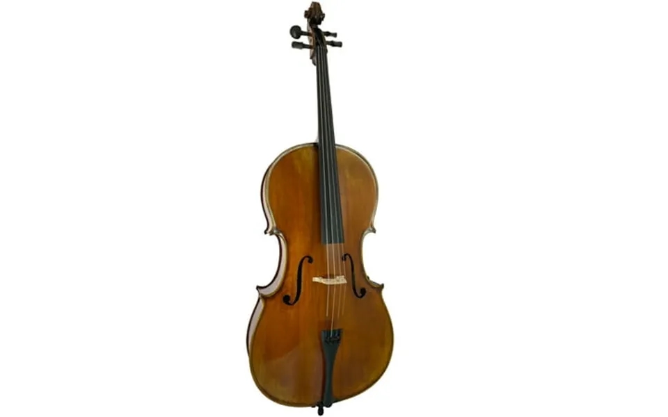 D’luca Flamed Cello Outfit With Ebony Fittings And Antique Finish 3 4 Size