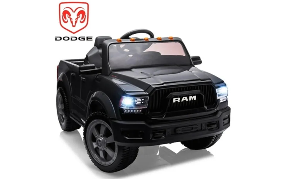 Dodge Ram Ride On Car 12v Powered Ride On Toy With Remote Control Rear Wheel Suspension 5 Point Safety Belt Mp3 Player B