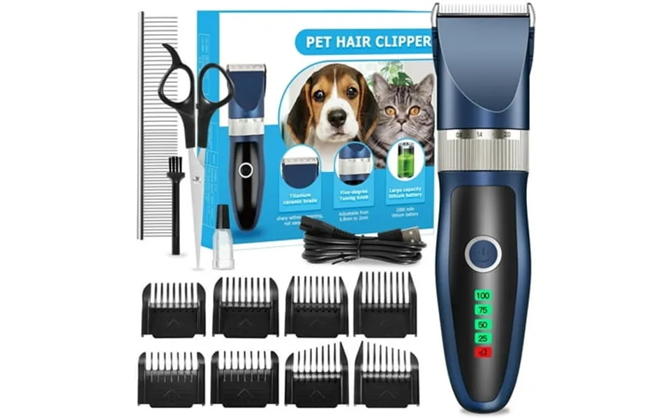 Dog Clippers Dog Grooming Clippers For Thick Fur Nail With Low Noise Rechargeable Cordless Electric Quiet Pet Clippers S