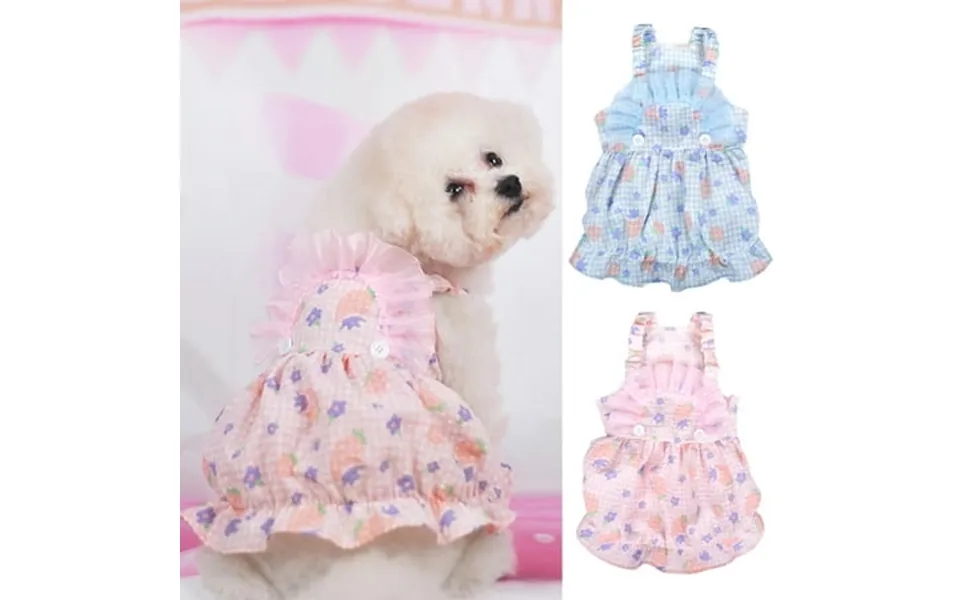 Dog Spring Summer Clothing Apparel - Floral Skirt Lace Lace Vest Pet Skirt Dog Cat Skirt Pet Clothes Dog Clothes Yorkie