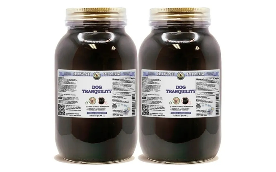 Dog Tranquility Veterinary Natural Alcohol-free Liquid Extract Pet Herbal Supplement 2x32 Oz